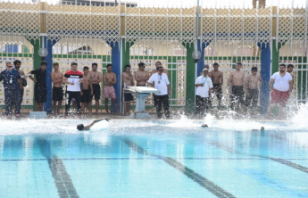 كلية طب الأسنان وبالشراكة مع عمادة شؤون الطلاب تنظم بطولة السباحة