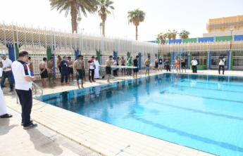 كلية طب الأسنان وبالشراكة مع عمادة شؤون الطلاب تنظم بطولة السباحة